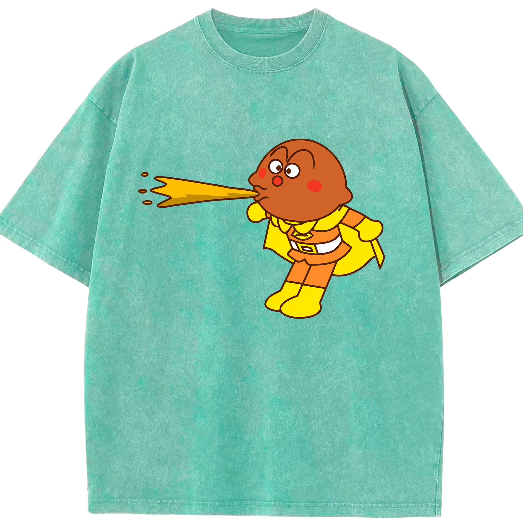 （画像用） アンパンマン Anpanman 綿100% ヴィンテージ風 半袖Tシャツ（フロントプリント）